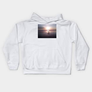 Dog Chasing Sunset in California Kids Hoodie